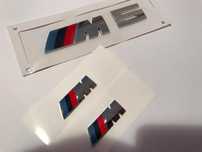 Set Emblema BMW M5 aripi/spate abs originale crom