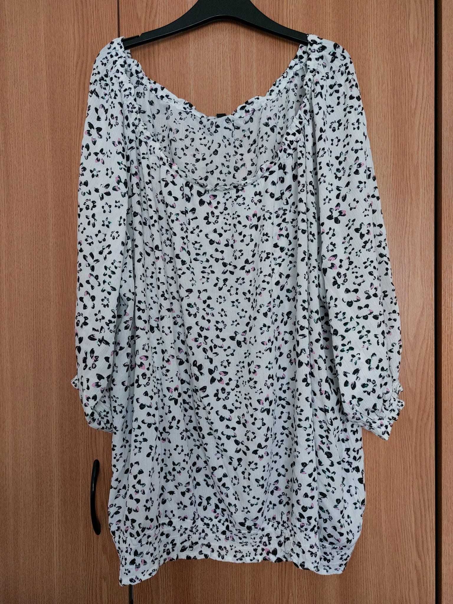 Bluza in alb si negru