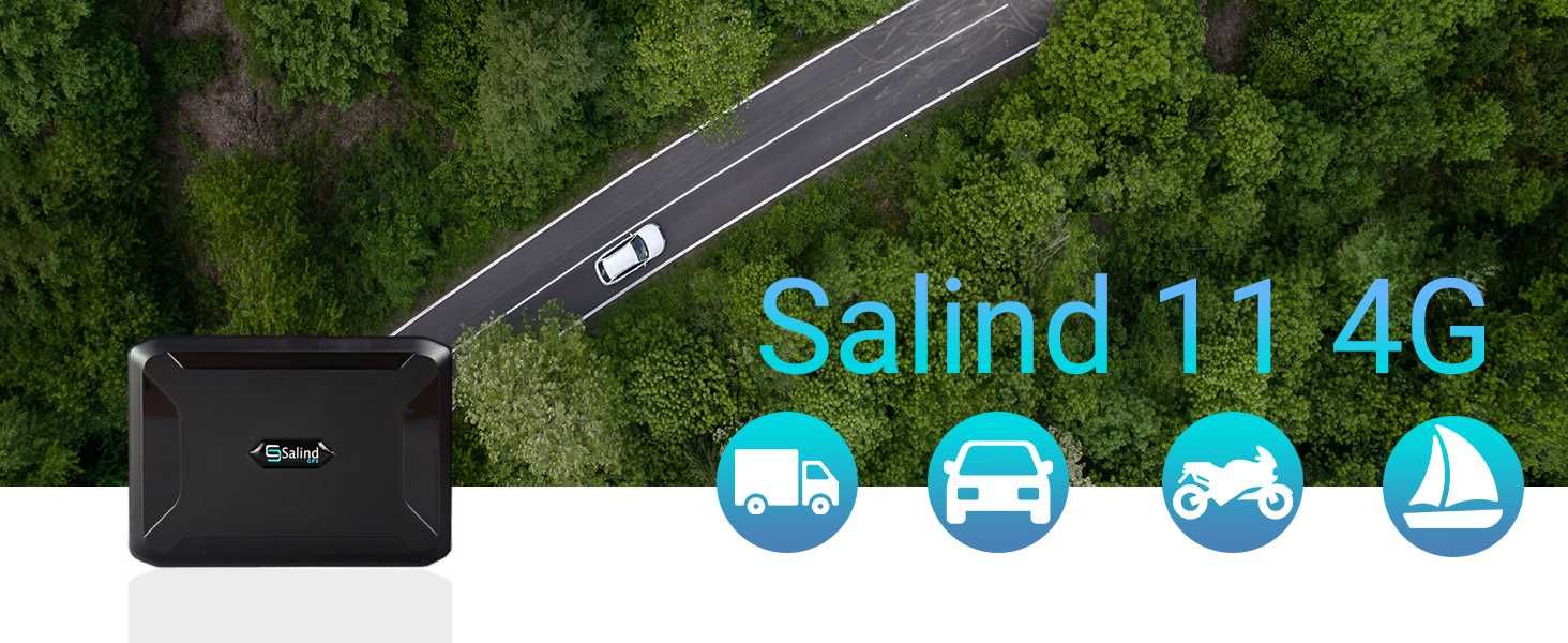 Dispozitiv GPS Salind Tracker 11, 4G, magnetic, autonomie 70 de zile