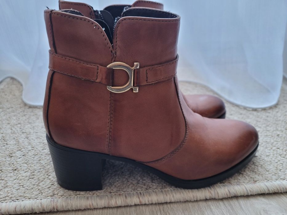 BOTINE 5TH AVENUE piele,  Marimea 36