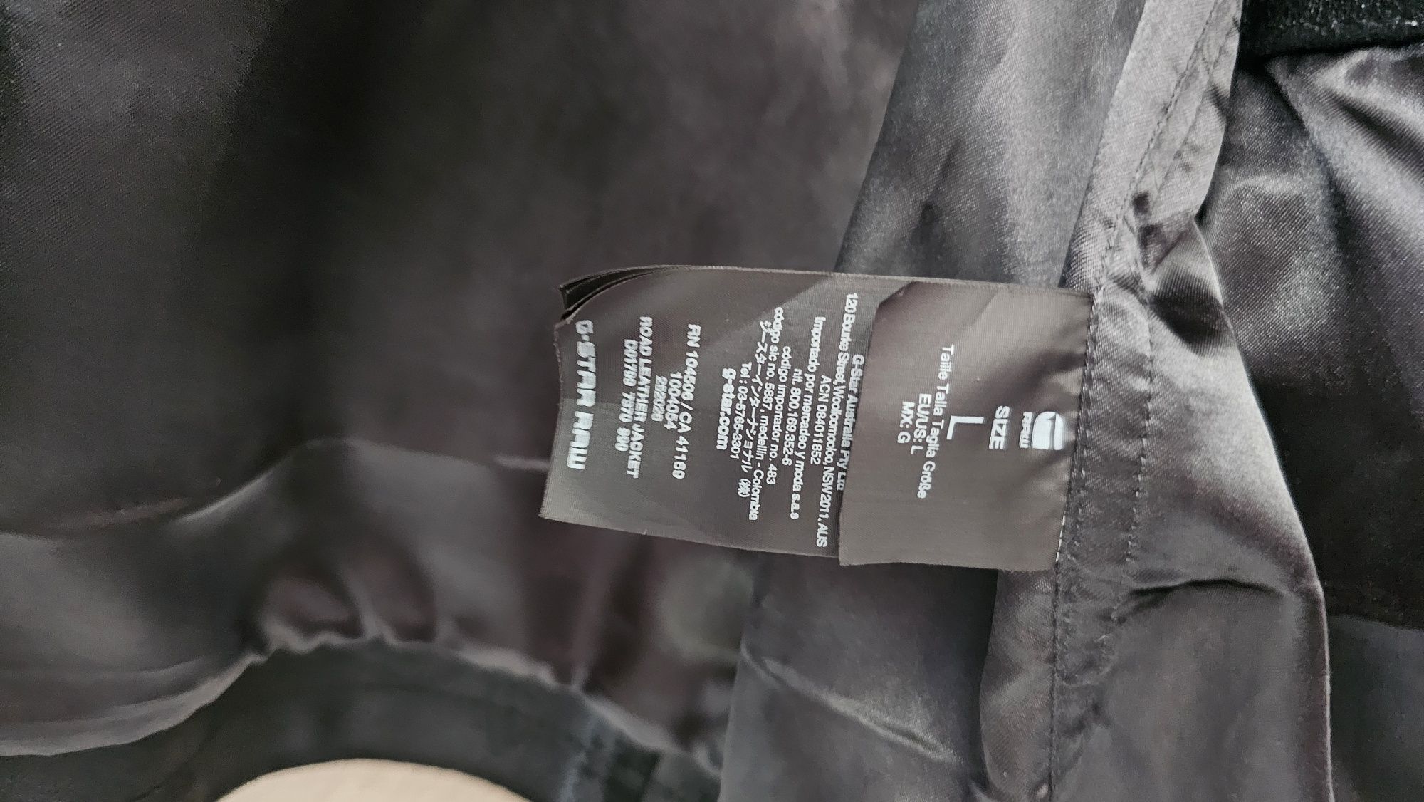 G-Star RAW кожено яке телешка естествена кожа