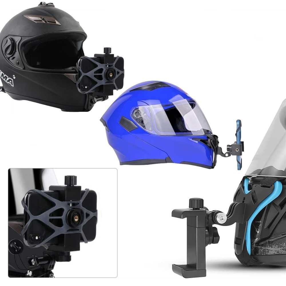 Стойка за каска GoPro екшън камера държач за телефон за каска