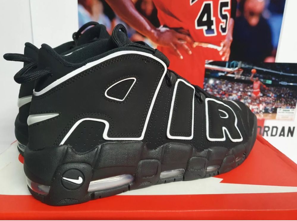 Adidasi Nike Uptempo Black&White 96 Edition
