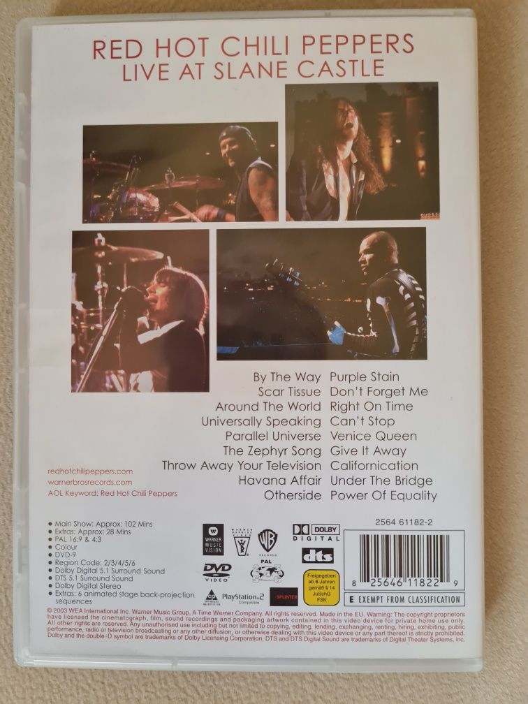 DVD Red Hot Chili Peppers live at Slane Castle