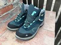 Bocanci drumetie impermeabili Quechua MH100 turquaz