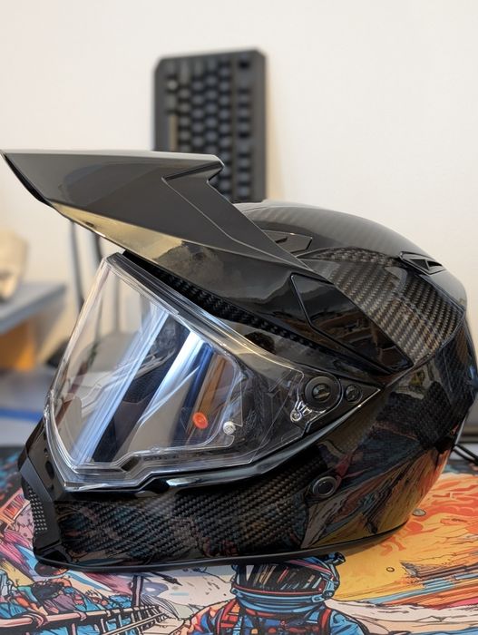 Casca moto adventure AGV ax9 carbon L
