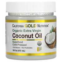 Органическое кокосовое масло, California Gold Nutrition, 473 мл