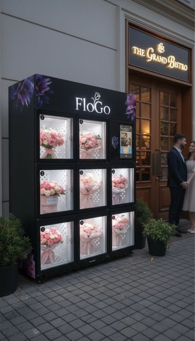 Аппарат по продажам цветов, цветомат, Vending аппарат