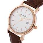 Новые швейцарские часы MATHEY TISSOT мужские золото позолота