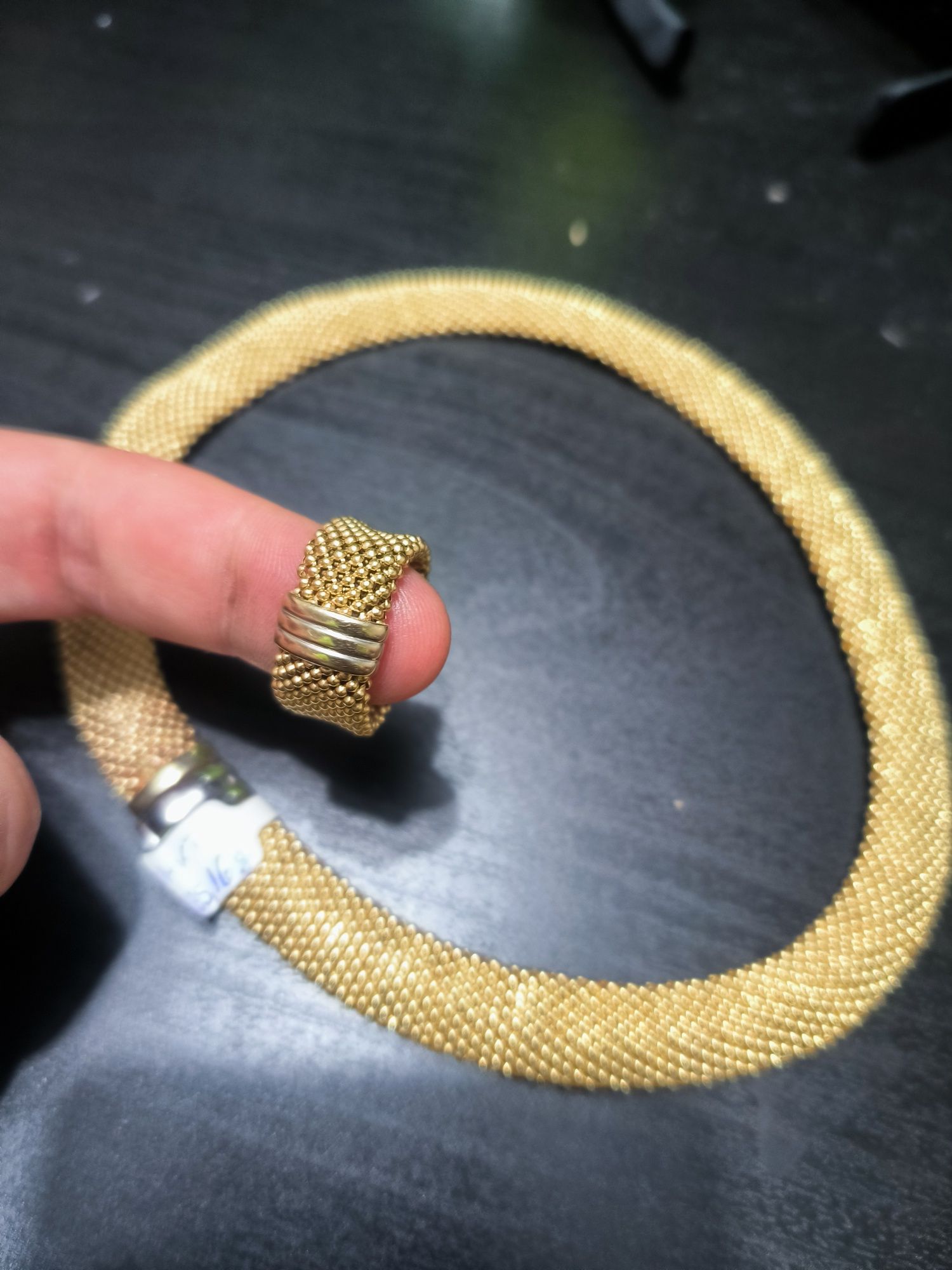 Set colier si inel 14k