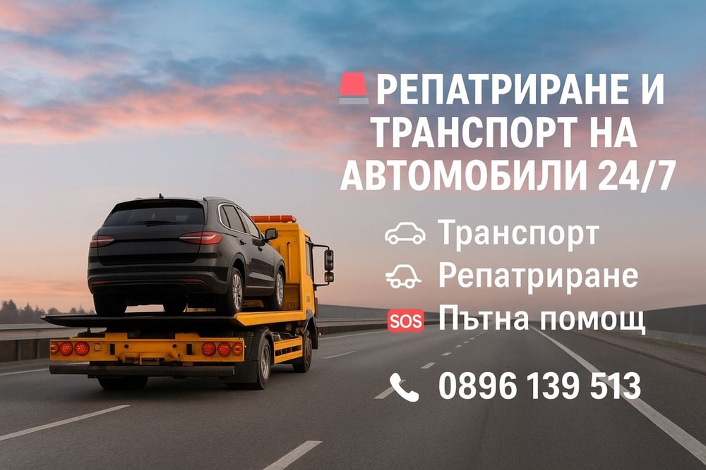 Репатриране и транспорт на автомобили 24/7