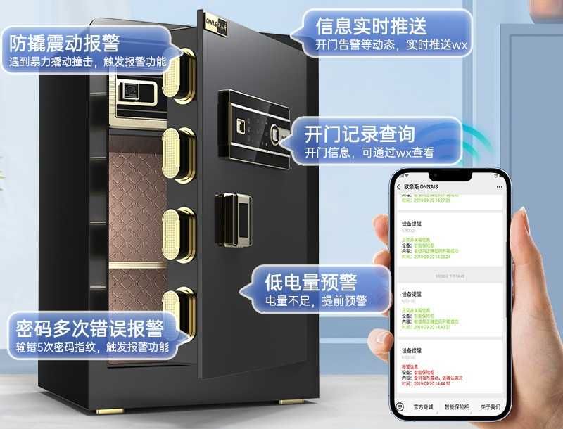 сейф с отпечатком пальца/ уч кулфли сейф/ деворга котирадиган/пароллик