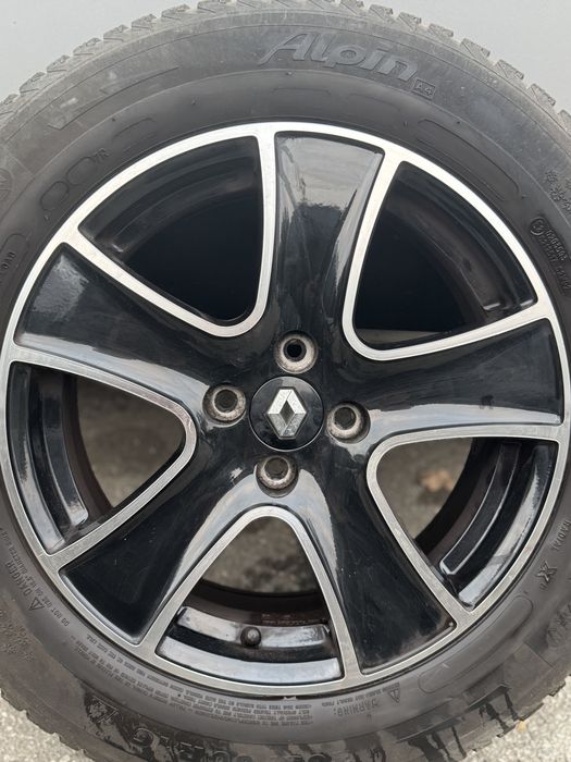 Set 4 Jante Renault 4X100 cauciucuri iarna Michelin