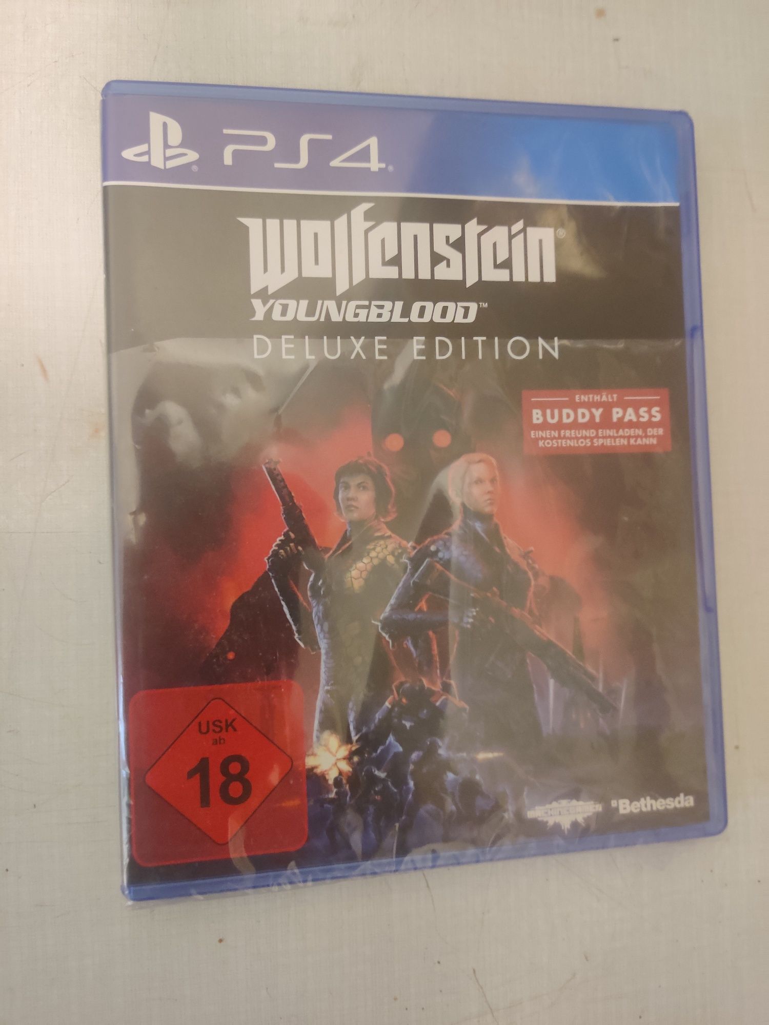 Carcasa Wolfenstein PS4 CD defect