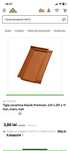 Tigla ceramica Klasik Premium, 421 x 251 x 11 mm, maro, mat