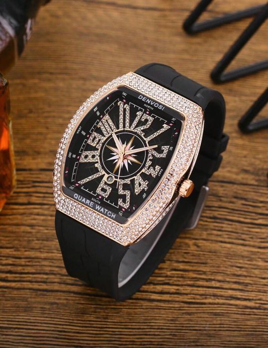 Унисекс Часовник с кристали RichhM