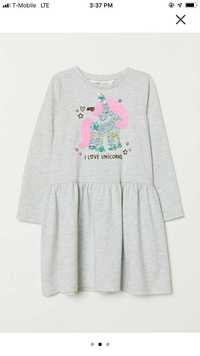 Платье для девочек с пайетками от американского бренда H&M 2-4 года