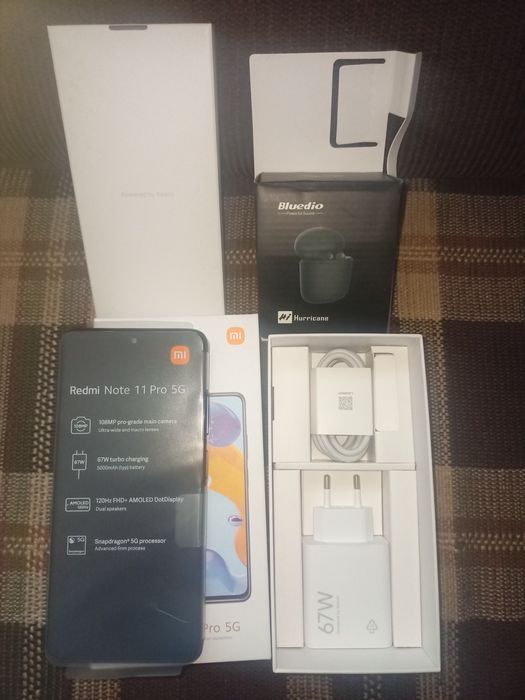 Xiaomi redmi note 11 pro 5G nou nouț+ accesorii!!