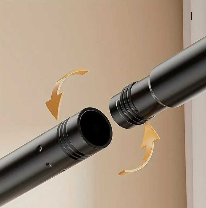 Разтегателен телескопичен метален корниз 70 - 100 см