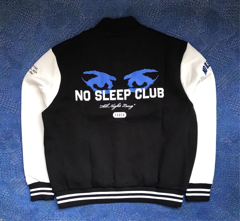 НОВО FADED No Sleep Club Jacket ОРИГИНАЛНО мъжко бомбър яке - XL