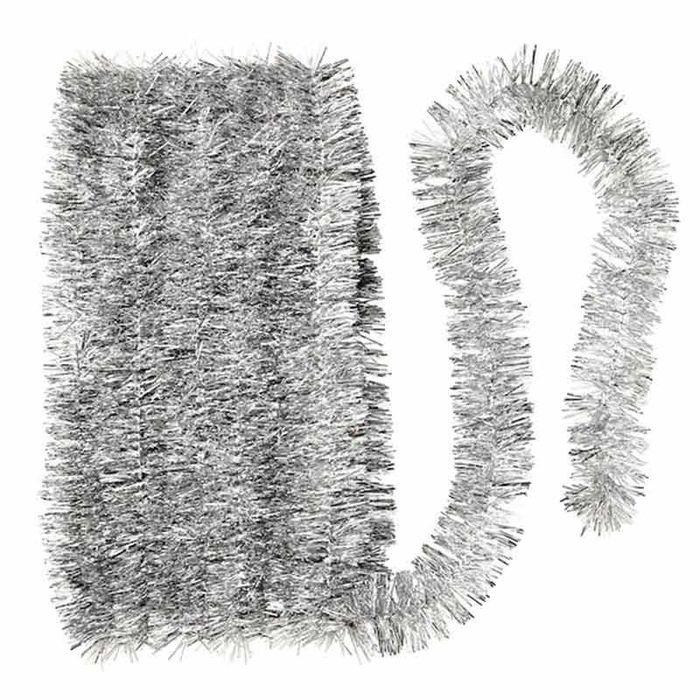 Коледна декоративна гирлянда 2 м, сребриста