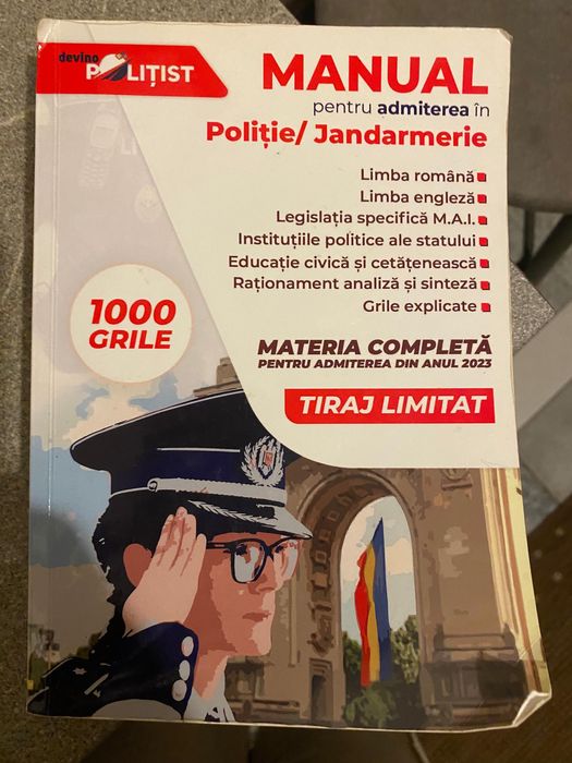 Manual pentru admitere POLITIE