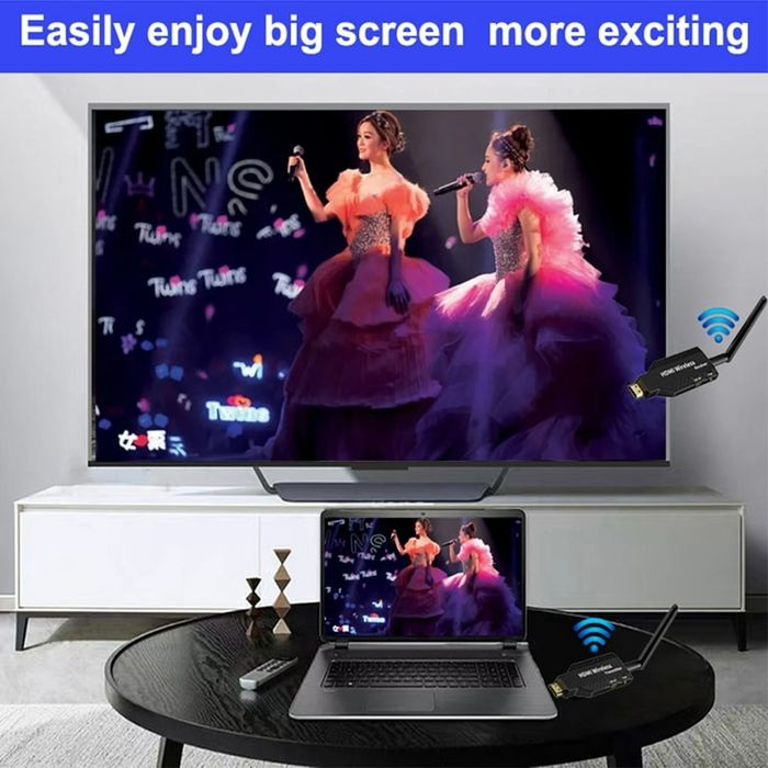 Беспроводной разъем HDMI-удлинителя 50 м
