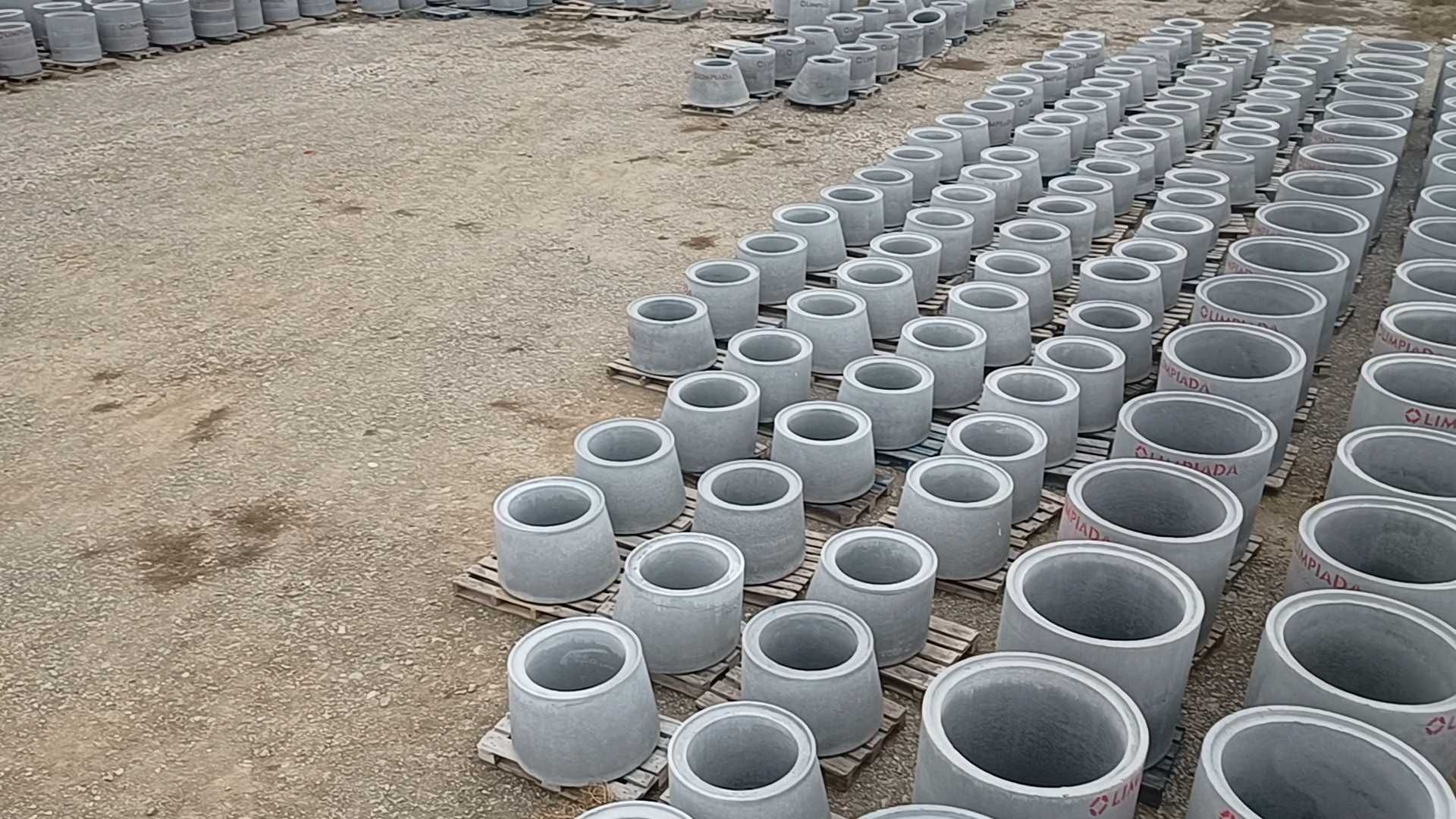 Vand tuburi beton fantana, podete