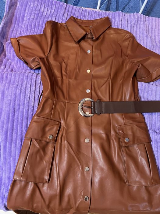 Продам кожанное платье