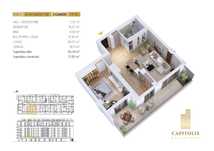 Apartament cu 2 camere, suprafață mare, Capitolis Residence