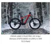 E-mtb full-suspension carbon Focus Jam 2 C