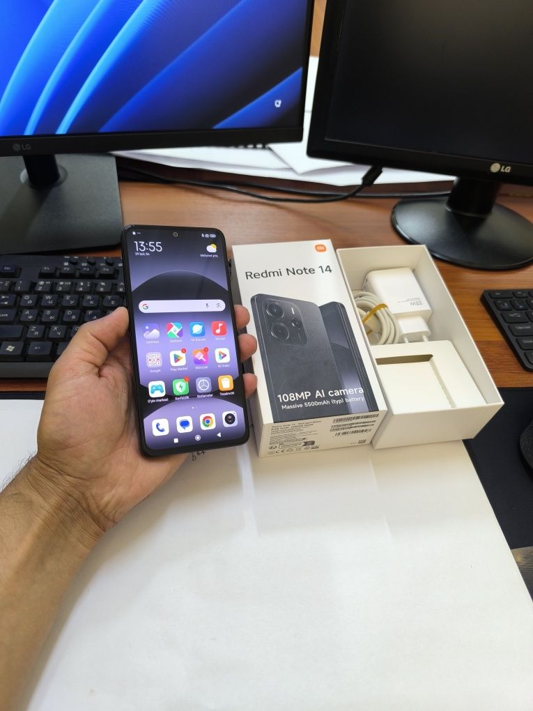 Redmi note 14 12/256gb(2025)ideal ochilmagan usta kurmagan aybi yuq