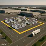 Teren industrial 4800 mp cu constructii , Letcani Iasi, acces E85