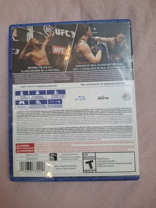 Ufc 3 на Playstation
