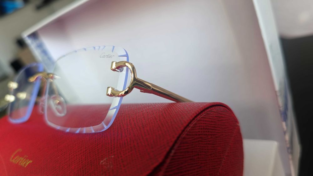 Ochelari de soare CARTIER Diamond Cut Lenses Transparent