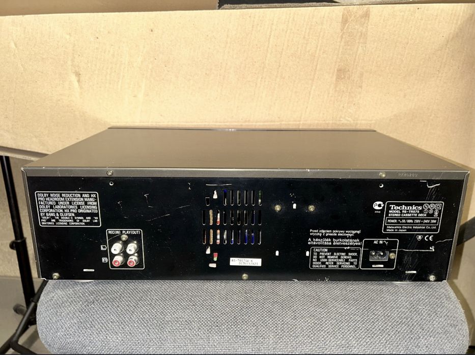 Technics deck rs tr 575 inregistat cu ambele casete