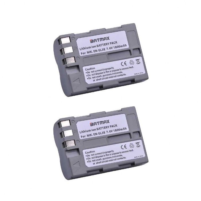 Set 2 acumulatori EN-EL3 + incarcator Nikon D300 D700 D70S D80 D90 D50