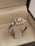 Inel aur alb cu diamante 0.70ct