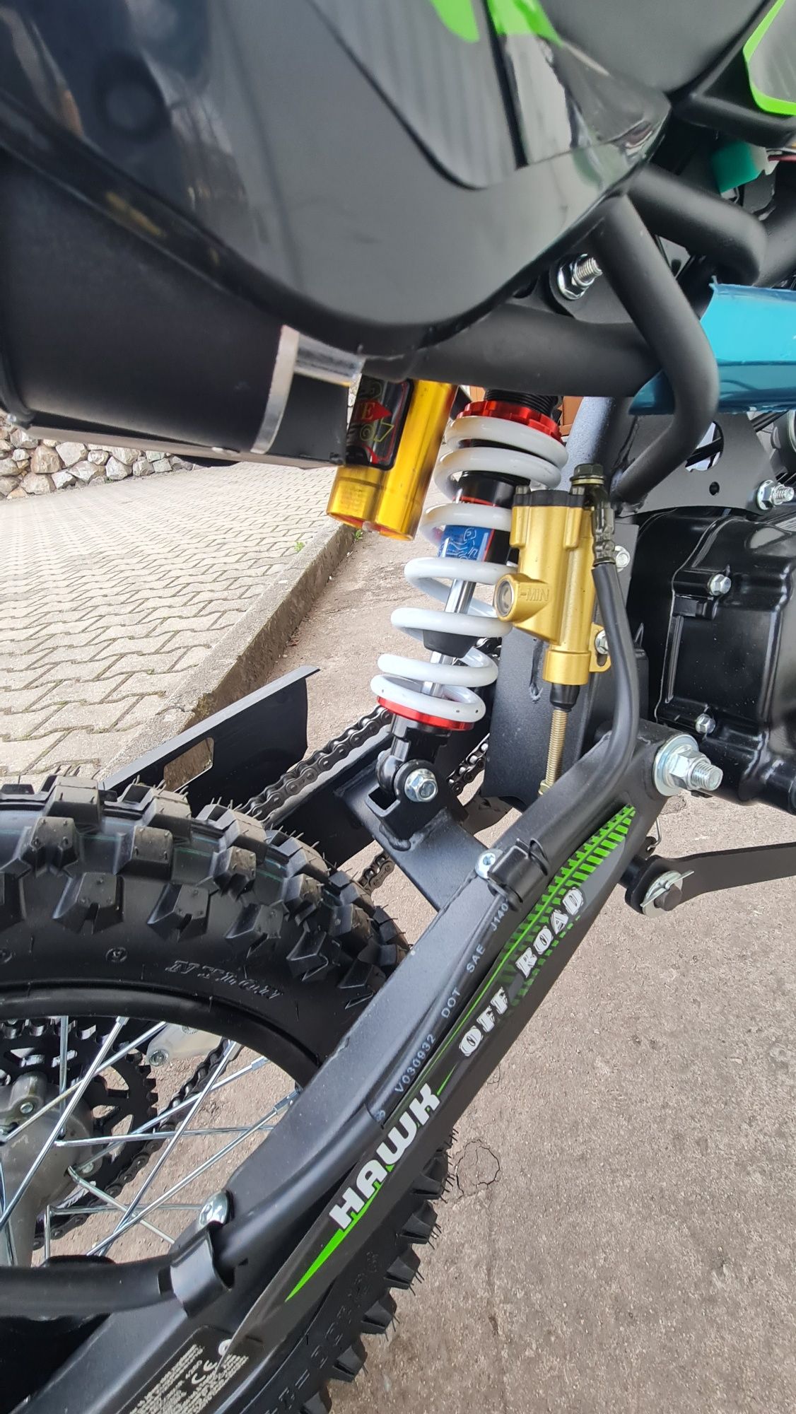 Cross Motocross Enduro KXD PRO Germany Hawk 125cc E-start Kickstart
