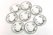 Set 8 farfurii Botanica Villeroy & Boch cu flori de "nu ma uita", NOU