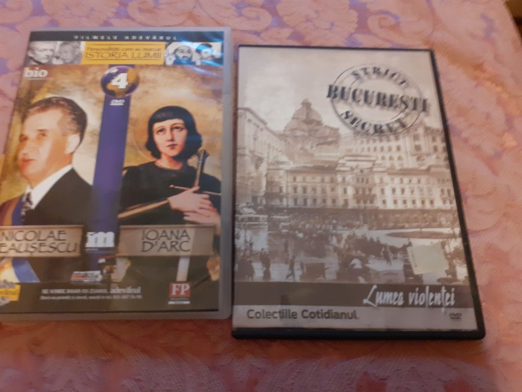 Dvd Ceausescu/ Ioana D'Arc și dvd Bucureștiul strict secret