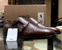Новые кожаные  мужские туфли MANGO