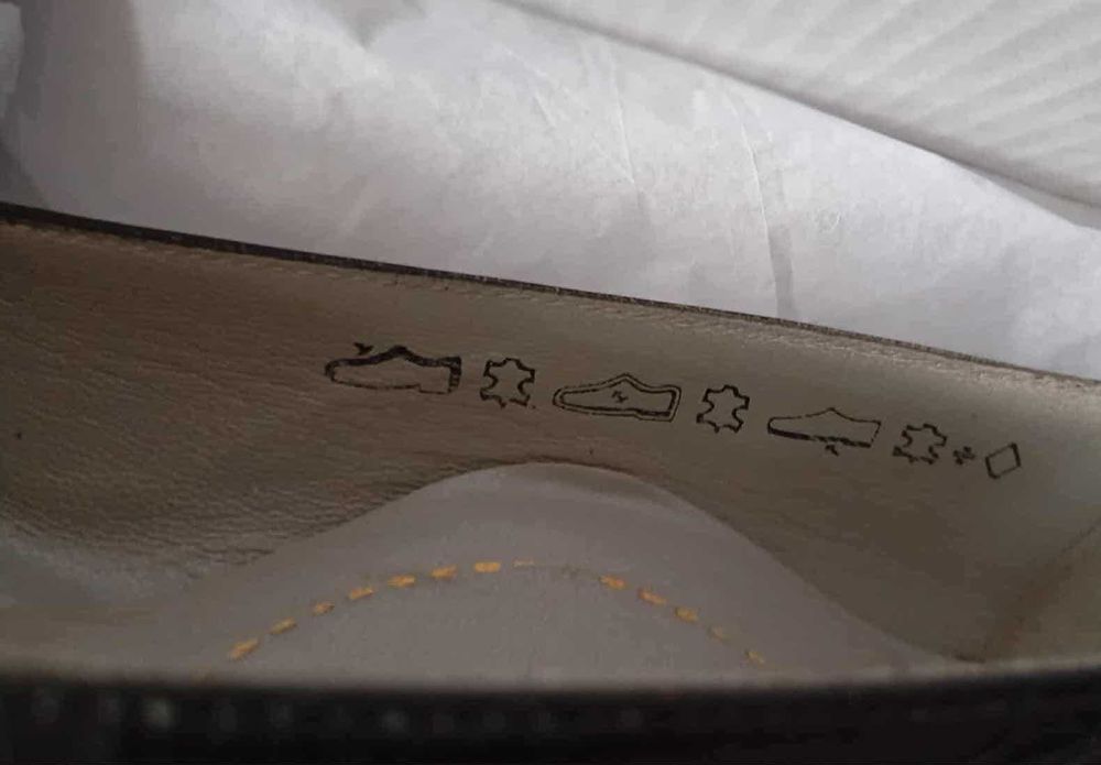 Pantofi din piele+lac piele naturala negri, integral piele, 23,5 cm