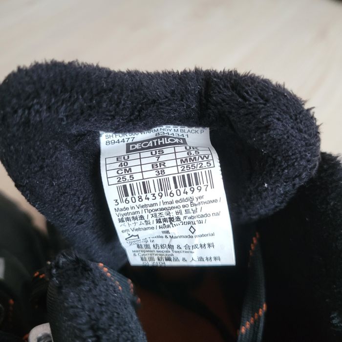 QUECHUA FORCLAZ 500 Warm Bocanci de zăpadă pentru bărbați - Negri 40