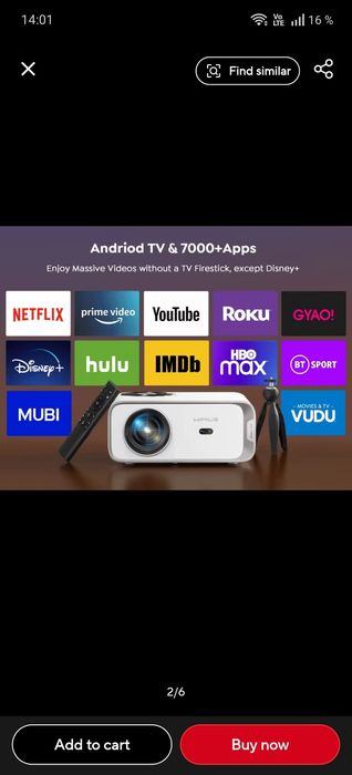 Super oferta videoproiector smart WIMIUS nou  full HD