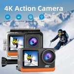 Ultra HD 4K 30FPS 16MP WiFi екшън камера Двоен екран 2.0 170  30M