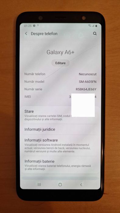 Telefon mobil smartphone Samsung Galaxy A6+ Plus Dual SIM