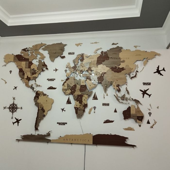 3D Карта Мира ,Harita ,Карта ,Maps, decorativniy diodniy
