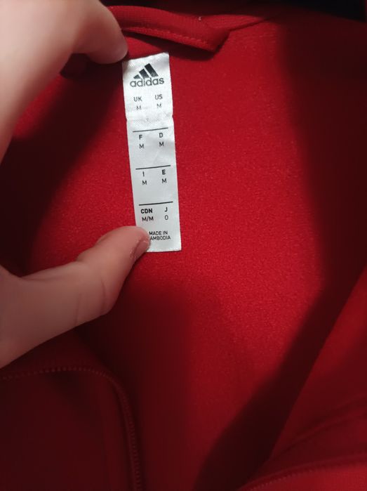 Hanorac roșu adidas