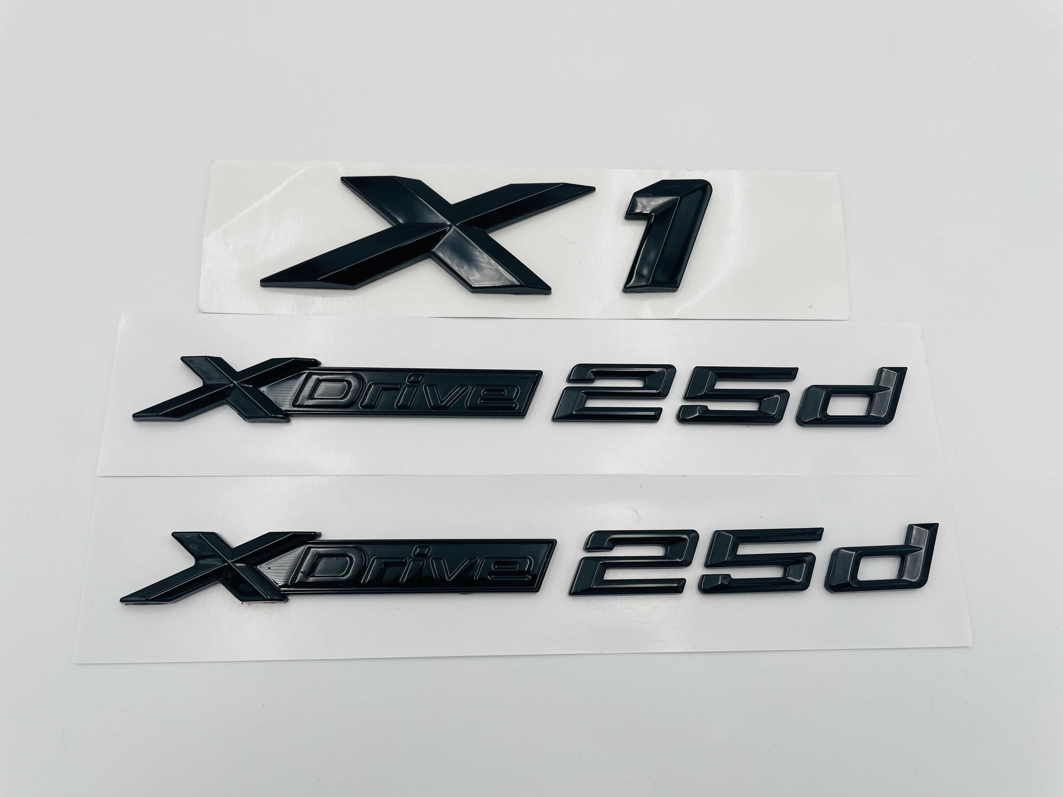 Set embleme compatibile BMW X1 x-drive 25d negru